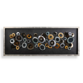 Discs Shadow Box Silver - Black / Dark Brown by Uttermost - View 1