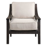 Lyle Accent Chair Beige - White / Dark Brown by Uttermost - View 1