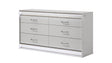 Glam Modern Style 6- Drawer Dresser Made with Wood in White (INCLUDES DRESSER ONLY)      same asG150108642  (NJ Inventory)