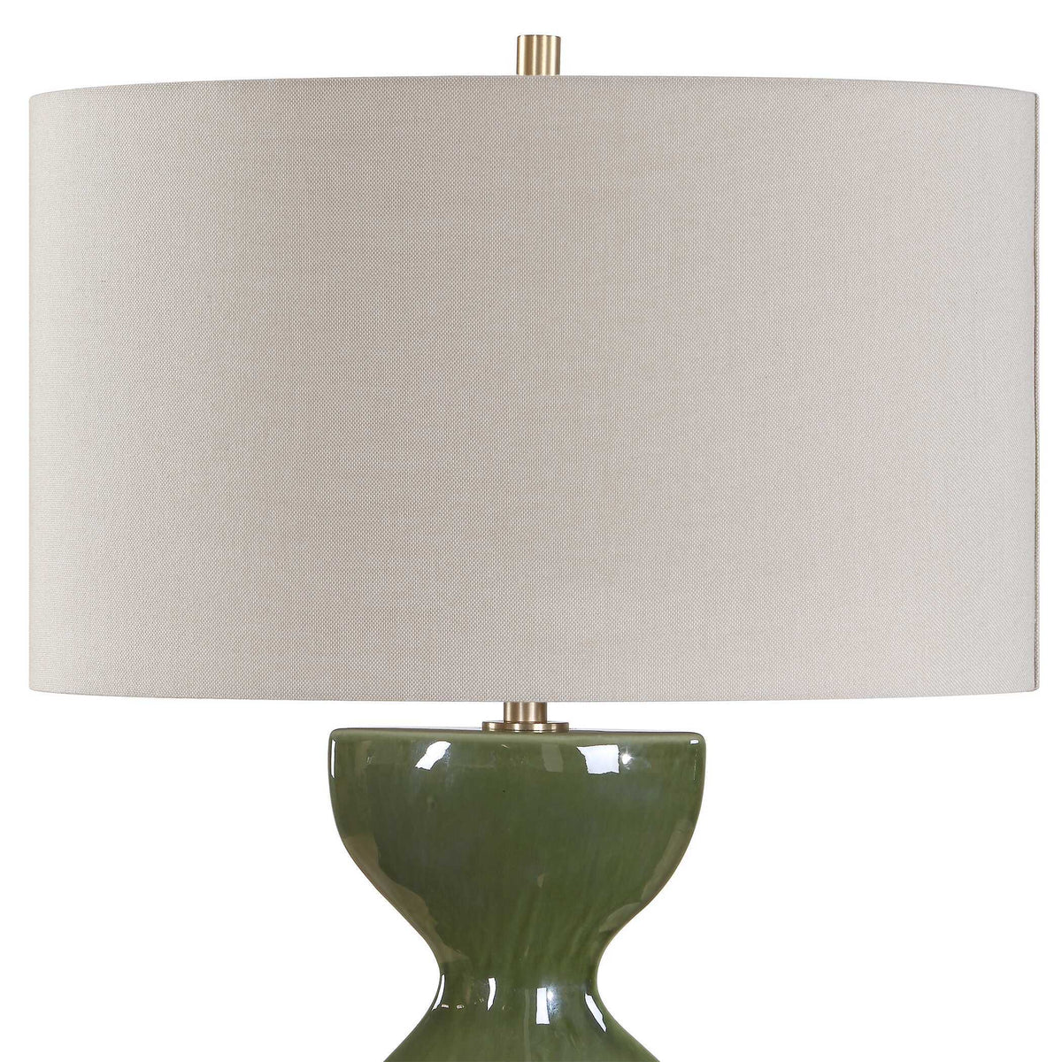 Curhan Glaze Table Lamp - Dark Green by Uttermost - View 6