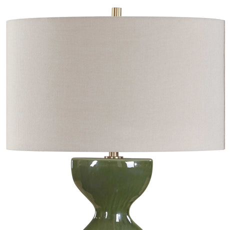 Curhan Glaze Table Lamp - Dark Green by Uttermost - View 6
