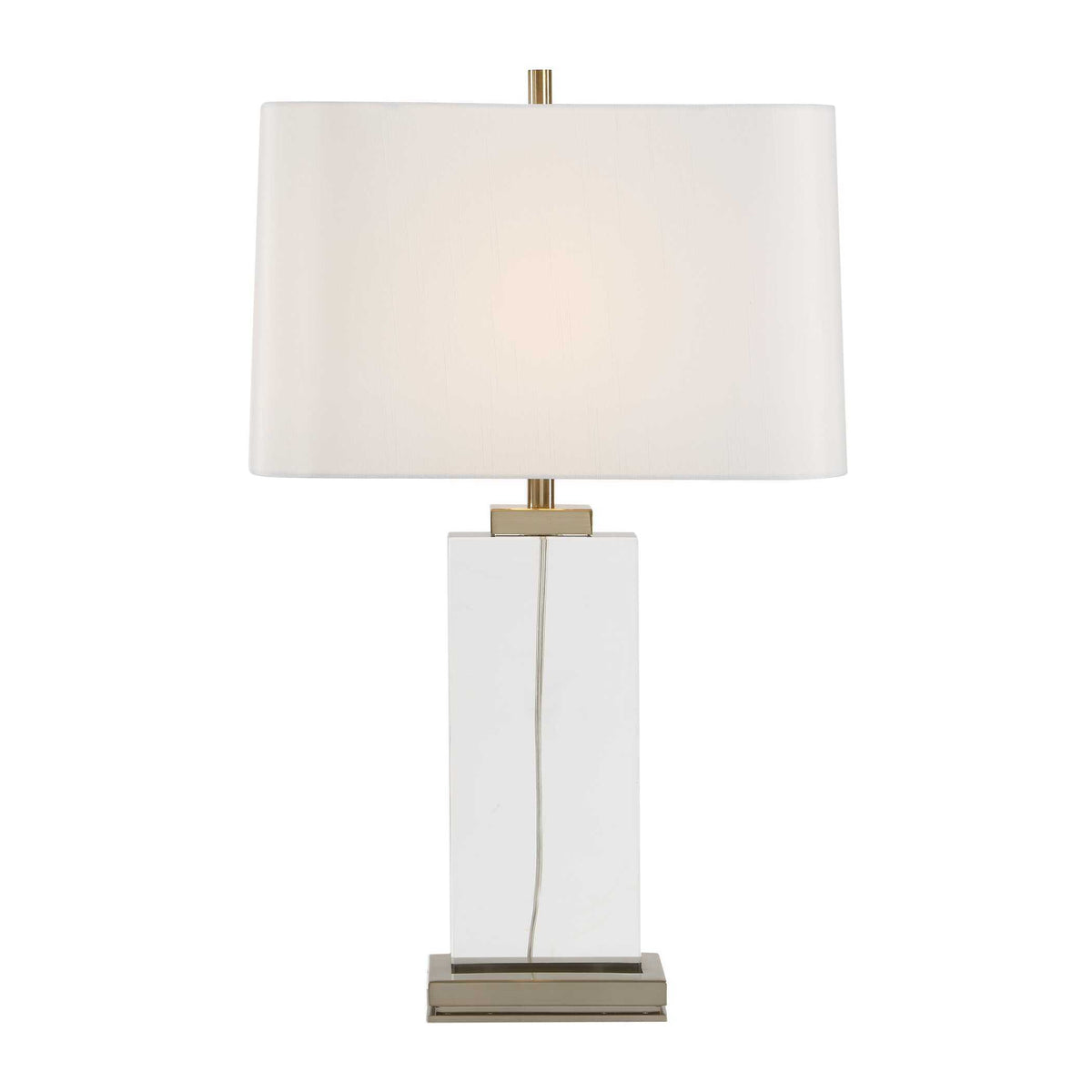 Genevieve Crystal Table Lamp Brass / Gold - Silver by Uttermost - View 7
