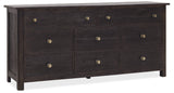 Driftwood Eight-Drawer Dresser Burnt Timber - Black by Hooker Furniture - View 1