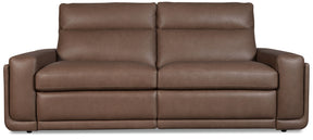 Simone ZG 2 over 2 Power Sofa With Power Headrest and BT speaker - Dark Brown by Hooker Furniture - View 1