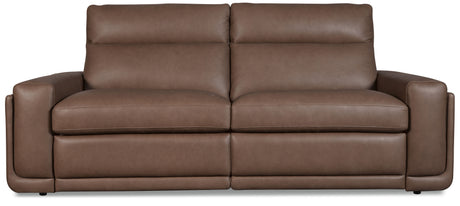 Simone ZG 2 over 2 Power Sofa With Power Headrest and BT speaker - Dark Brown by Hooker Furniture - View 1