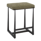 Midas Counter Stool - Dark Green / Bronze by Uttermost - View 4