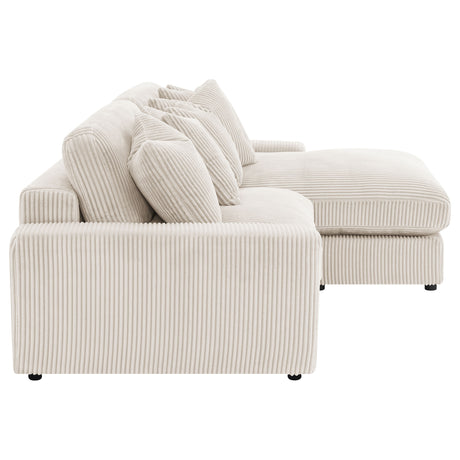Upton Sand Reversible Sectional Sofa - sold by Home Elegance USA