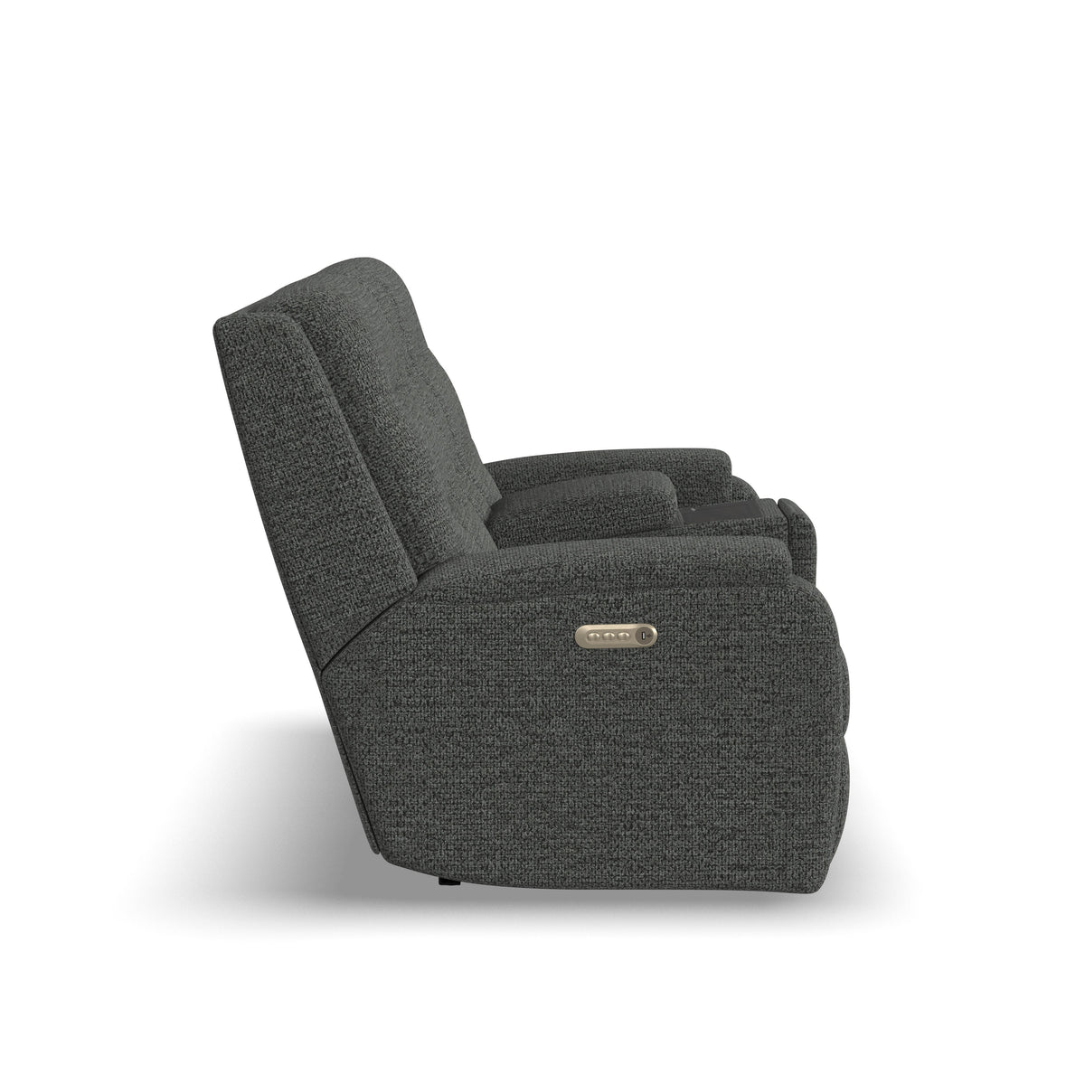 Arlo Transitional Fabric Power Reclining Loveseat With Console & Power Headrests & Lumbar | Flexsteel