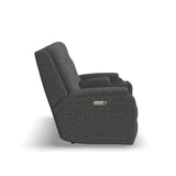 Arlo Transitional Fabric Power Reclining Loveseat With Console & Power Headrests & Lumbar | Flexsteel