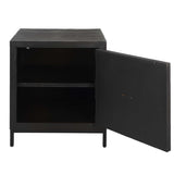 Aiken Geometric Cabinet / End Table - Black by Uttermost - View 8