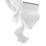 Acrylic Lace 5 Light Chandelier // Chrome  | Finesse -  Home Elegance USA