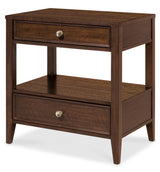 Archives Two-Drawer Nightstand - Dark Brown by Hooker Furniture - View 3