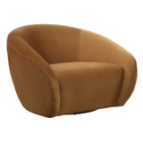 DeSoto Swivel Chair Hazlenut - Orange by Uttermost - View 4