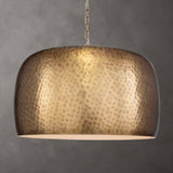 Lemont Hammered Brass 1 Light Pendant Brass - Bronze by Uttermost - View 2