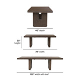 Athens Rectangular Dining Table - Chocolate Brown | Flexsteel