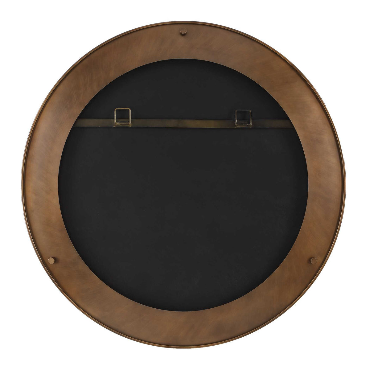 Porthole Round Mirror Bronze - Black by Uttermost - View 6