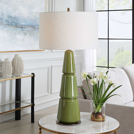 Mendell Table Lamp - Green by Uttermost - View 2