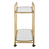 Swain Brass Serving Cart - Bronze by Uttermost - View 5