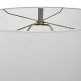 V-Groove Modern Table Lamp - Dark Gray / White by Uttermost - View 5