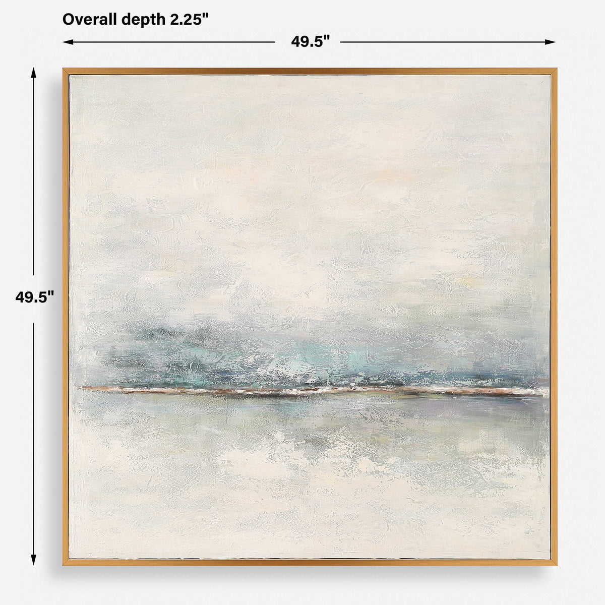 Foggy Morning Abstract Art - Light Brown by Uttermost - View 8
