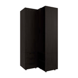 Wenge Armoire Wardrobe with Open Storage and 2 Drawers - sold by Home Elegance USA