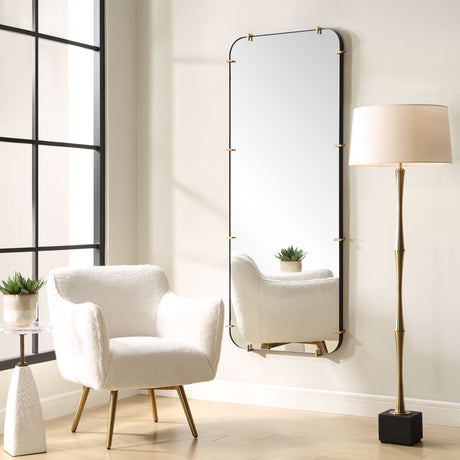Pali Industrial Dressing Mirror - Gold by Uttermost - View 2