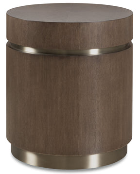 Commerce And Market Roll With It Round End Table - Dark Brown by Hooker Furniture - View 1