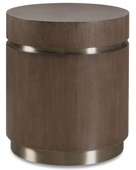 Commerce And Market Roll With It Round End Table - Dark Brown by Hooker Furniture - View 1