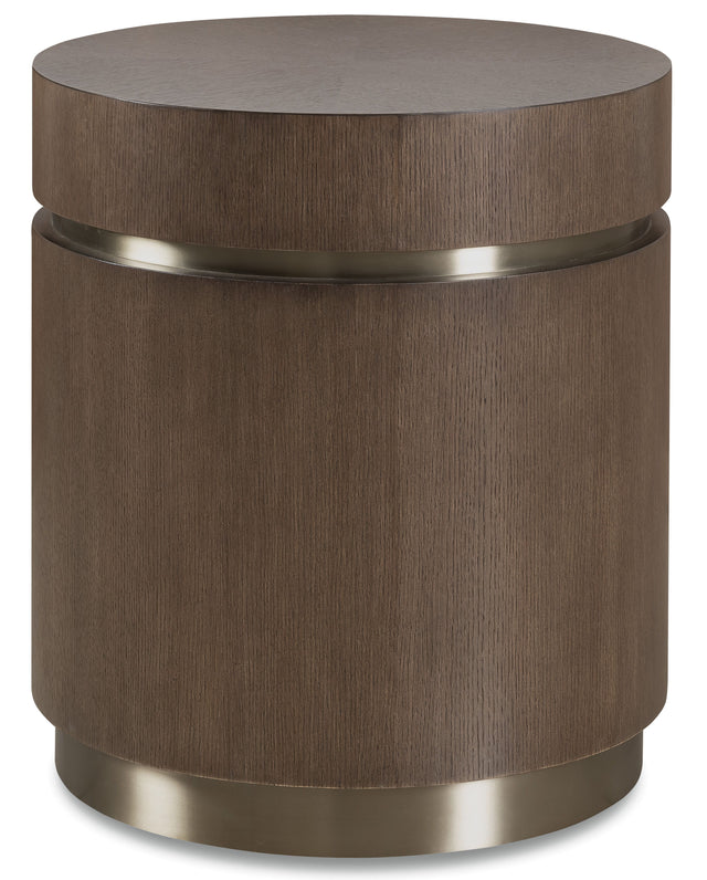 Commerce And Market Roll With It Round End Table - Dark Brown by Hooker Furniture - View 1