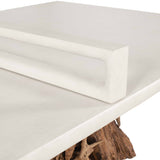 Stonewood Indoor-Outdoor Ping-Pong Dining Table White / Woodtone - Light Brown / White by Uttermost - View 13