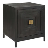 Aiken Geometric Cabinet / End Table - Black by Uttermost - View 3