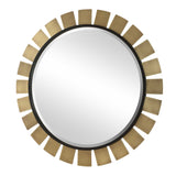Toluca Round Mirror Brass - Gold by Uttermost - View 4