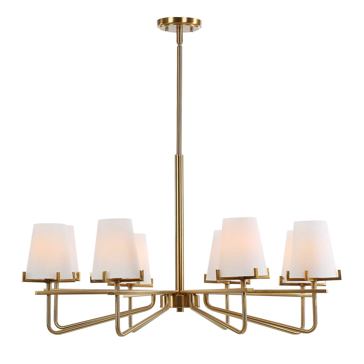 Lassen 8 Light Chandelier Brass - Bronze by Uttermost - View 10