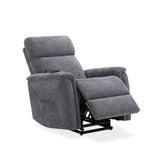 Luma Petite Power Lift Recliner With Power Headrest, Lumbar, Heat & Massage - Dark Gray | Flexsteel