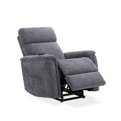 Luma Power Lift Recliner With Power Headrest, Lumbar, Heat & Massage - Dark Gray | Flexsteel