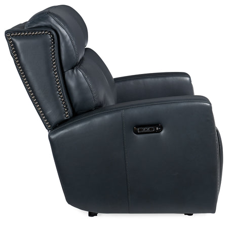 Ruthe Zero Gravity Power Recline Loveseat With Power Headrest - Blue by Hooker Furniture - View 6