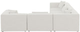 Cube - Modular Sectional 5 Piece - Cream - Fabric - Modern & Contemporary - 630Cream - Sec5C - Home Elegance USA - 3