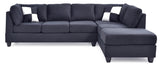 G635B-SC Sectional (Without Ottoman) , BLACK