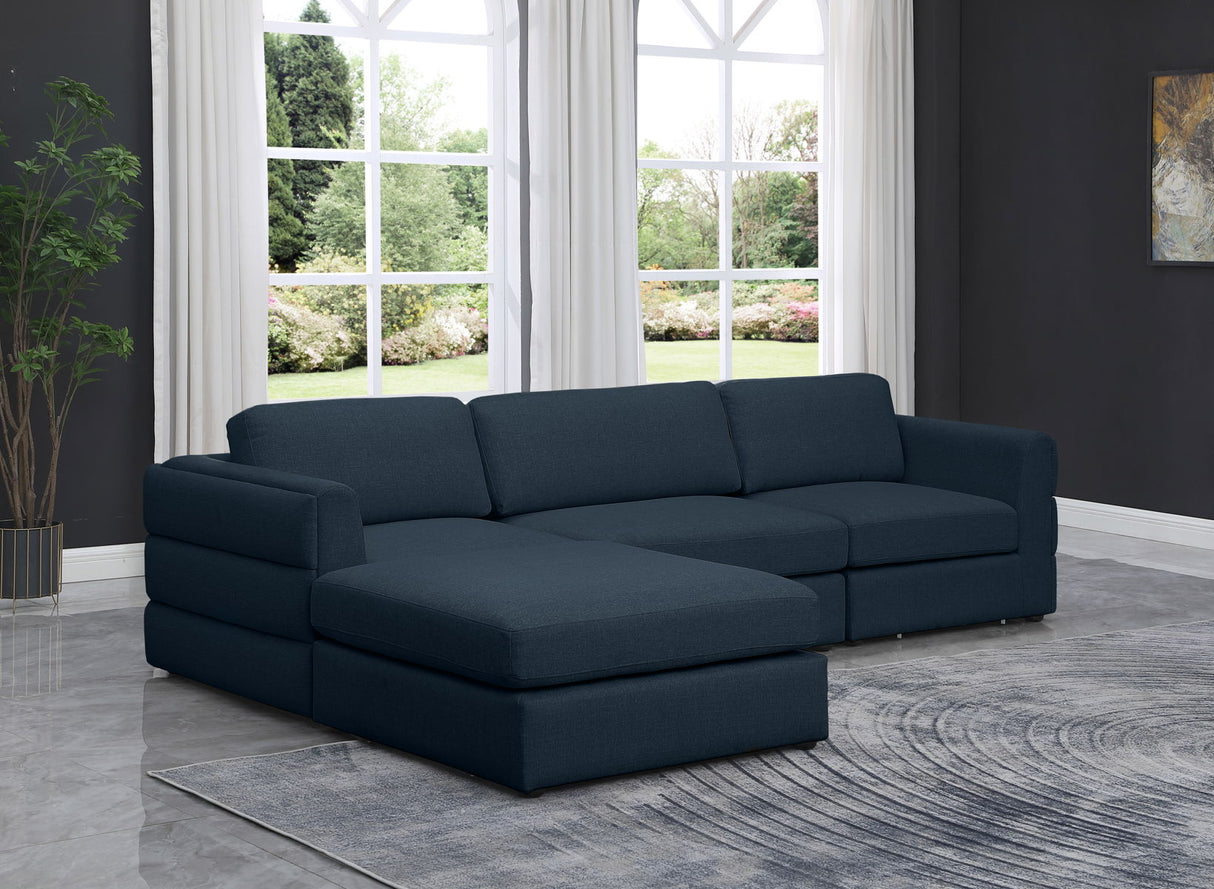 Beckham - Modular Sectional 4 Piece - Navy | Home Elegance USA