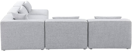 Cube - Modular Sectional 5 Piece - Gray - Fabric - Modern & Contemporary - 630Grey - Sec5B - Home Elegance USA - 4