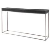 Jase Concrete Console Table - Black / Silver by Uttermost - View 3