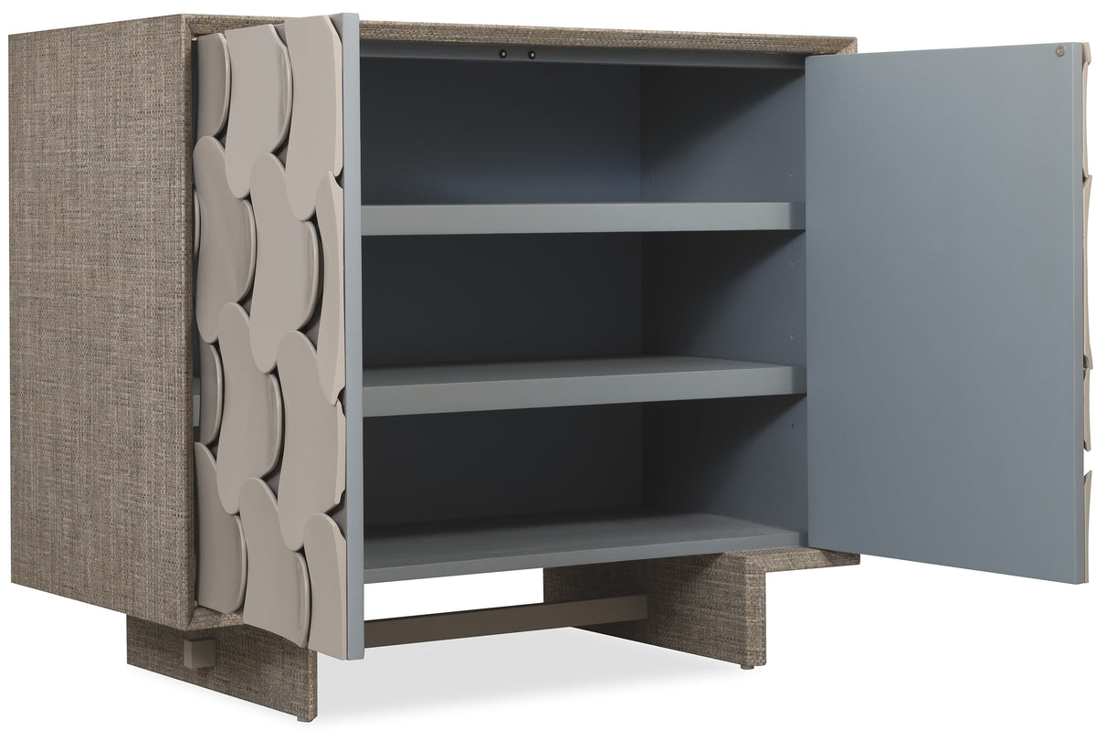 Melange Pinwheel Hall Chest - Gray by Hooker Furniture - View 5