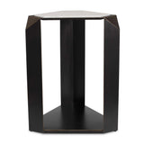 Keenan Geometric Accent Table - Bronze / White by Uttermost - View 1