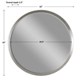Serenza Round Mirror - Silver by Uttermost - View 4