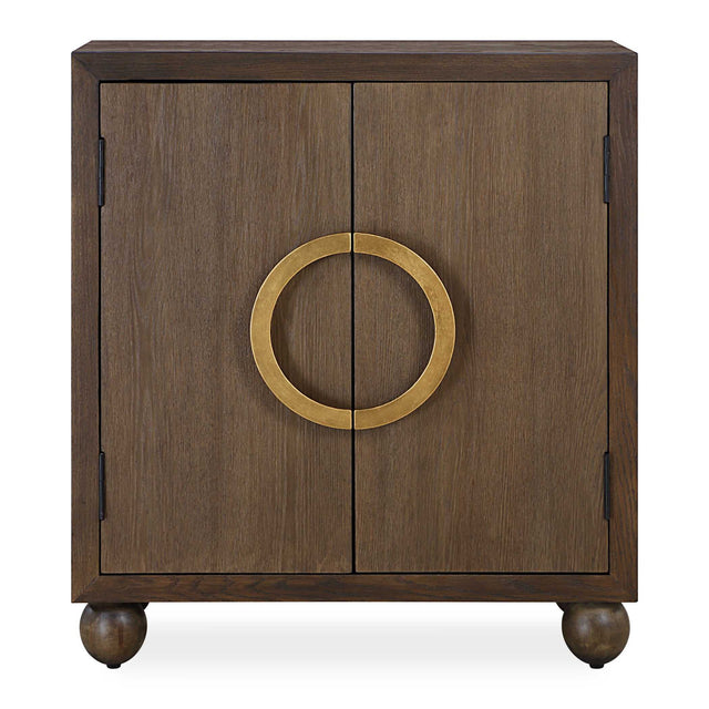 Mayenne 2 Door Wood Cabinet Oak - Dark Brown by Uttermost - View 1