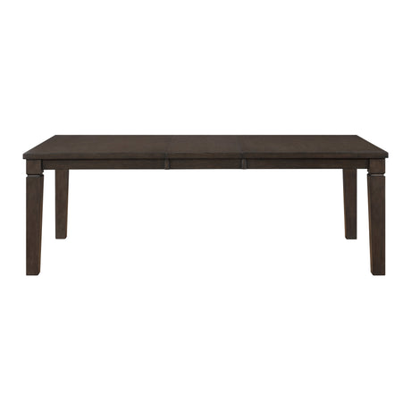 Classic Style 5pc Dining Set Dark Espresso Finish Table with Extension Leaf and 4x Chairs Comfortable Seat Wooden Dining Furniture - sold by Home Elegance USA