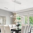 Minsk Single Rectangular Chandelier // Chrome  | Finesse - sold by Home Elegance USA