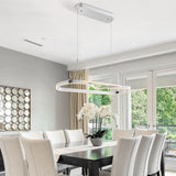 Minsk Single Rectangular Chandelier // Chrome  | Finesse