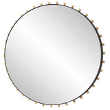 Cosmopolitan Round Mirror - Black / Silver by Uttermost - View 4