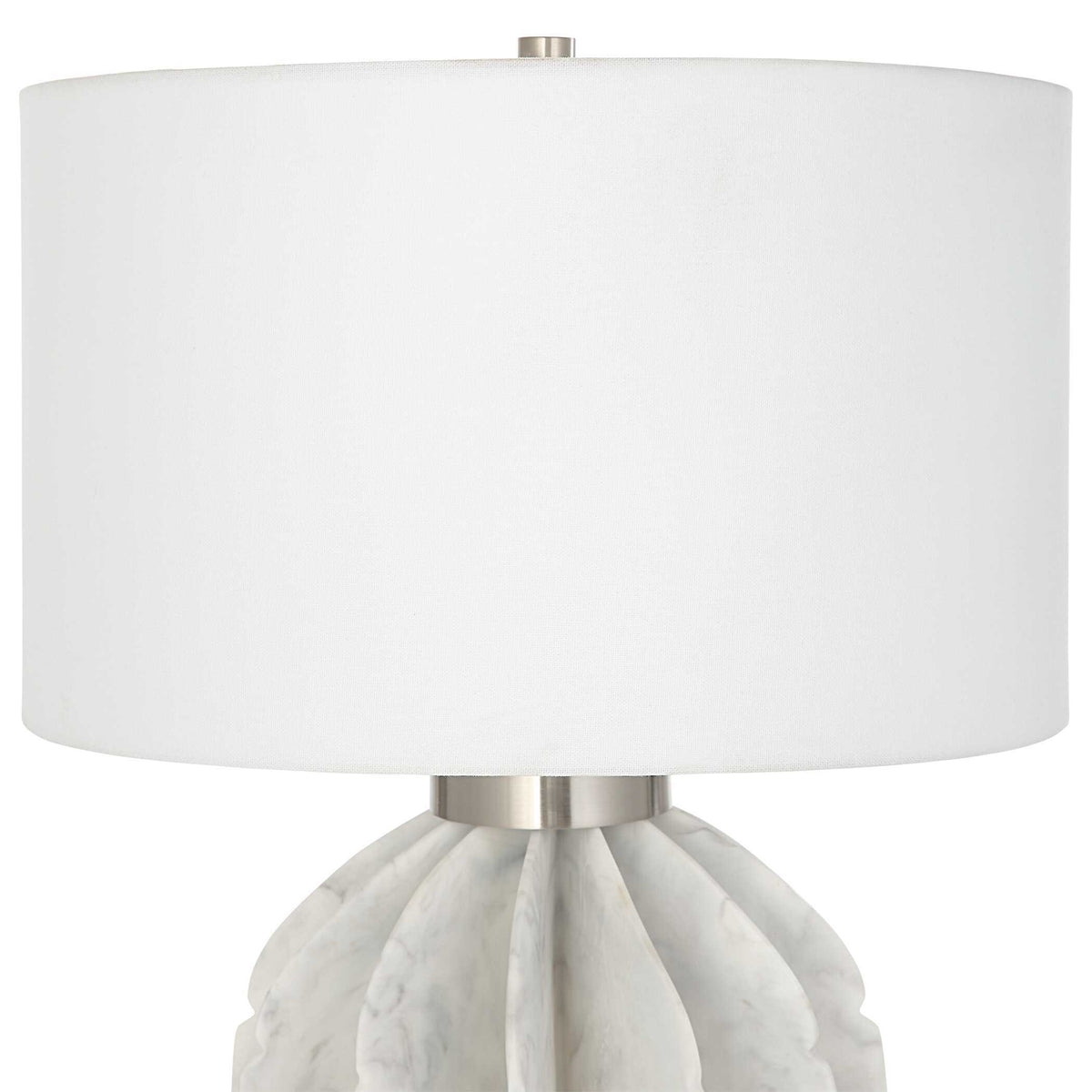 Repetition Marble Table Lamp - White by Uttermost - View 5